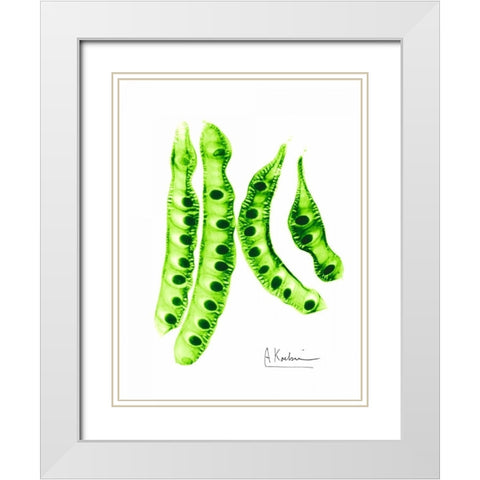 Carob Formation 2 White Modern Wood Framed Art Print with Double Matting by Koetsier, Albert