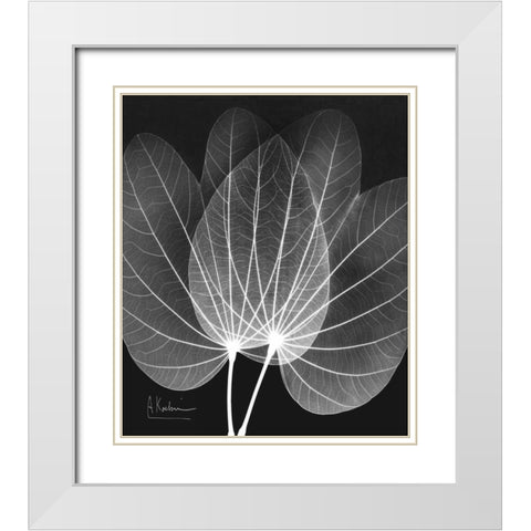 Extravagant Orchid Tree White Modern Wood Framed Art Print with Double Matting by Koetsier, Albert