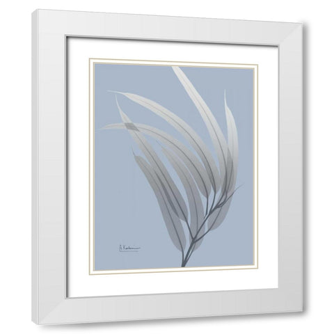 Skyway Eucalyptus White Modern Wood Framed Art Print with Double Matting by Koetsier, Albert