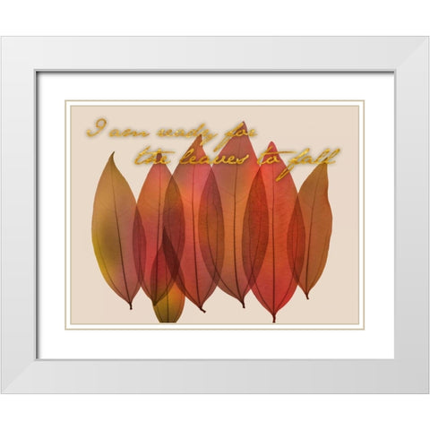 Fall Harvest White Modern Wood Framed Art Print with Double Matting by Koetsier, Albert