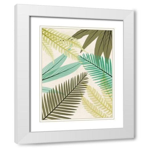 Mesozoic Travels 1 White Modern Wood Framed Art Print with Double Matting by Koetsier, Albert