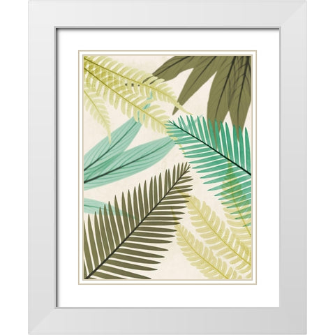 Mesozoic Travels 1 White Modern Wood Framed Art Print with Double Matting by Koetsier, Albert