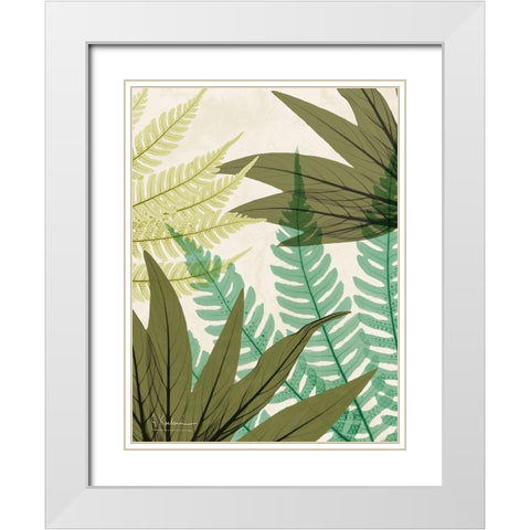 Mesozoic Timewarp 2 White Modern Wood Framed Art Print with Double Matting by Koetsier, Albert