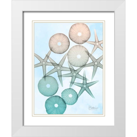 Underwater Sunshine 1 White Modern Wood Framed Art Print with Double Matting by Koetsier, Albert