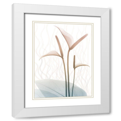 Toned Dawn 1 White Modern Wood Framed Art Print with Double Matting by Koetsier, Albert