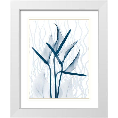 Blue Dawn 2 White Modern Wood Framed Art Print with Double Matting by Koetsier, Albert