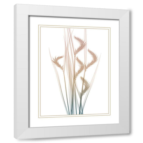 Neutral Dawn 1 White Modern Wood Framed Art Print with Double Matting by Koetsier, Albert