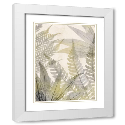 Prehistoric Sunrise 1 White Modern Wood Framed Art Print with Double Matting by Koetsier, Albert