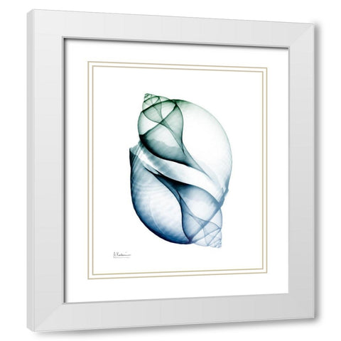 Crystal Breeze 1 White Modern Wood Framed Art Print with Double Matting by Koetsier, Albert