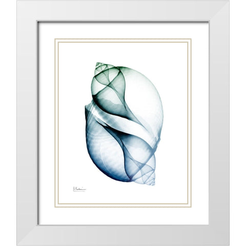 Crystal Breeze 1 White Modern Wood Framed Art Print with Double Matting by Koetsier, Albert