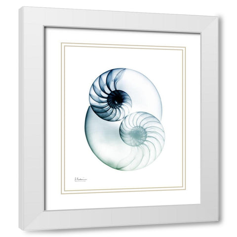 Crystal Breeze 2 White Modern Wood Framed Art Print with Double Matting by Koetsier, Albert