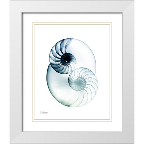 Crystal Breeze 2 White Modern Wood Framed Art Print with Double Matting by Koetsier, Albert