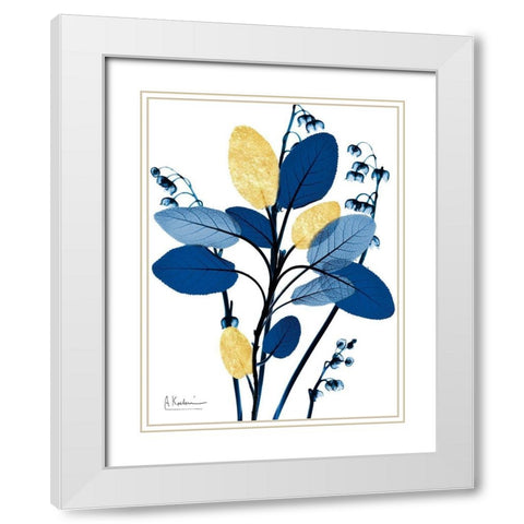 Embraced Fusion 1  White Modern Wood Framed Art Print with Double Matting by Koetsier, Albert