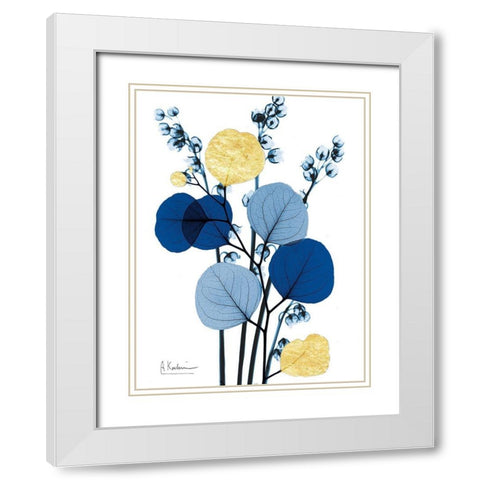 Embraced Fusion 2 White Modern Wood Framed Art Print with Double Matting by Koetsier, Albert