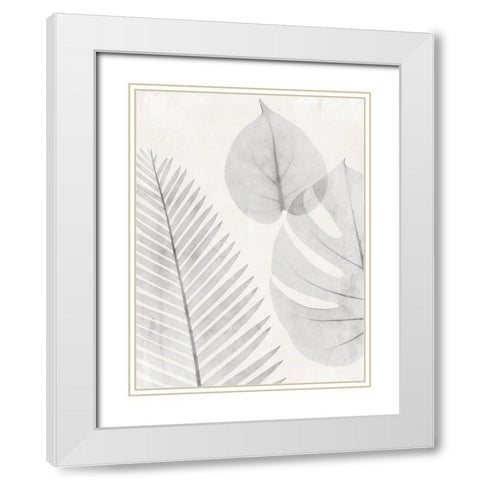 Distilled Botanicals 1 White Modern Wood Framed Art Print with Double Matting by Koetsier, Albert