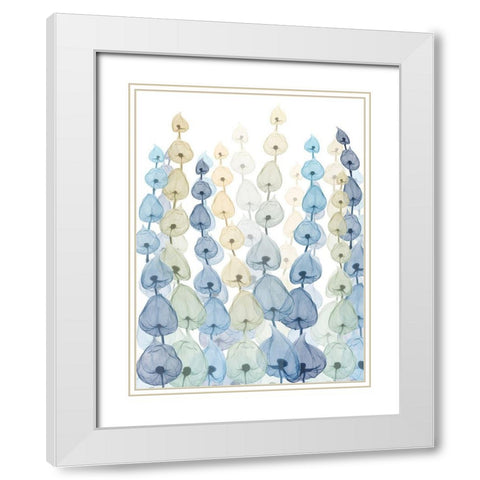 Lantern Forest White Modern Wood Framed Art Print with Double Matting by Koetsier, Albert