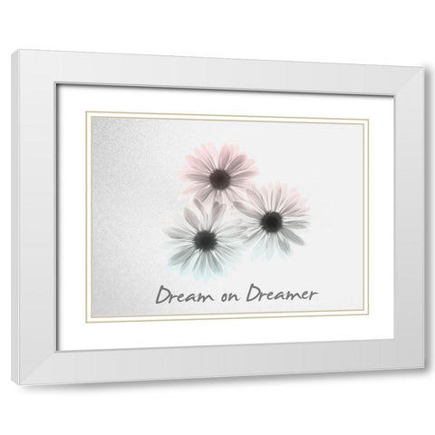 Dream on Dreamer Margarithe White Modern Wood Framed Art Print with Double Matting by Koetsier, Albert