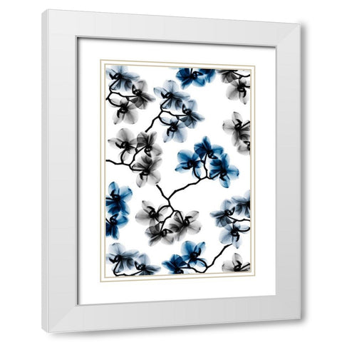 Peeking Foliage 5 White Modern Wood Framed Art Print with Double Matting by Koetsier, Albert