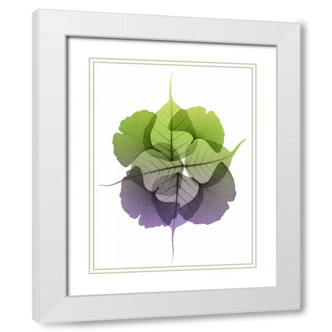 Kaleidoscope Sinko 2 White Modern Wood Framed Art Print with Double Matting by Koetsier, Albert