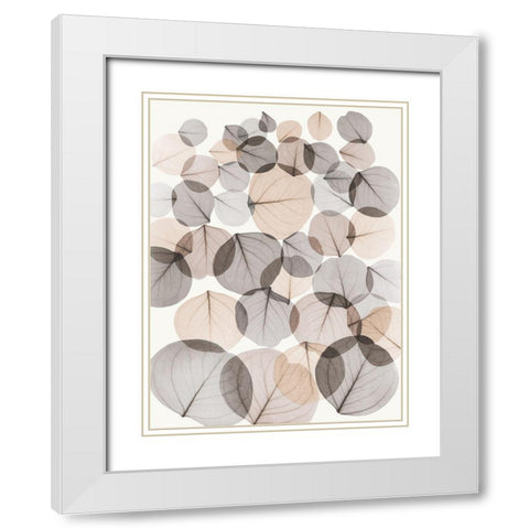 Sandy Baybean Leaves White Modern Wood Framed Art Print with Double Matting by Koetsier, Albert