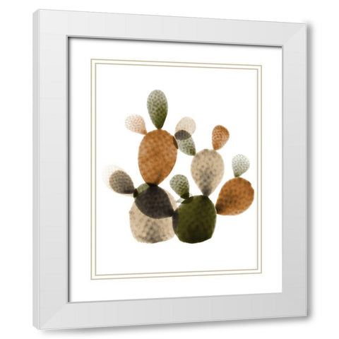 Urban Cactus Bunch 2 White Modern Wood Framed Art Print with Double Matting by Koetsier, Albert