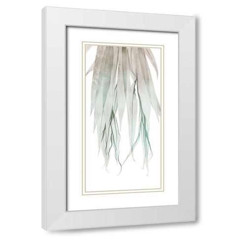 Seashore Growth 2 White Modern Wood Framed Art Print with Double Matting by Koetsier, Albert