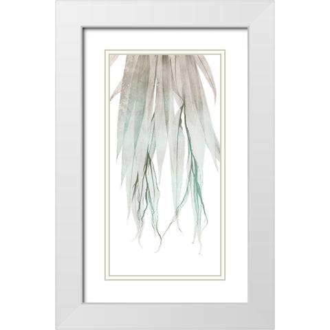 Seashore Growth 2 White Modern Wood Framed Art Print with Double Matting by Koetsier, Albert