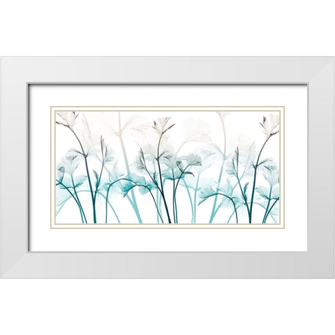 Amethyst Breeze 1 White Modern Wood Framed Art Print with Double Matting by Koetsier, Albert