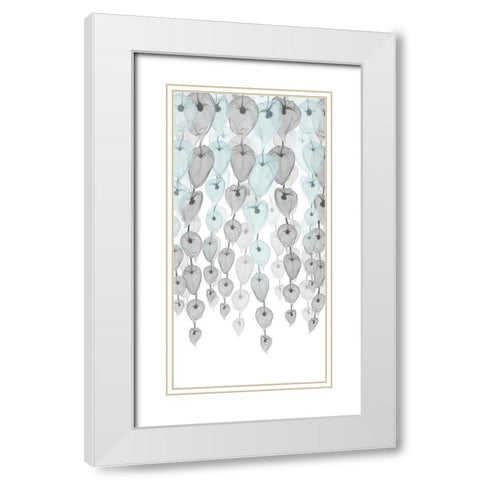 Lantern Sea Cascade 1 White Modern Wood Framed Art Print with Double Matting by Koetsier, Albert