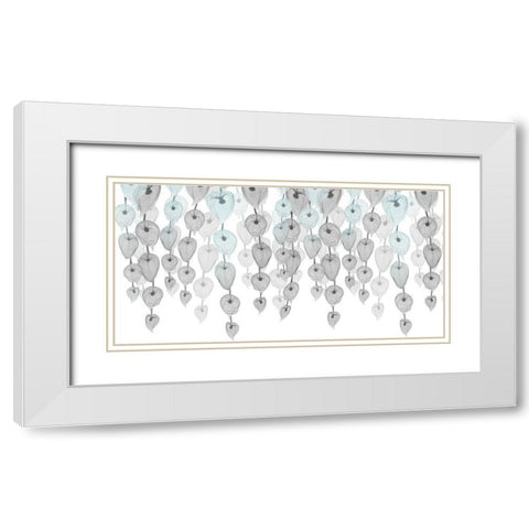 Lantern Sea Cascade 2 White Modern Wood Framed Art Print with Double Matting by Koetsier, Albert