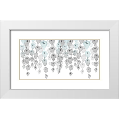 Lantern Sea Cascade 2 White Modern Wood Framed Art Print with Double Matting by Koetsier, Albert