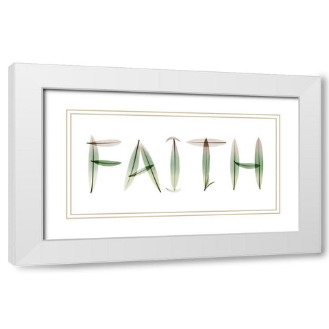 Faith White Modern Wood Framed Art Print with Double Matting by Koetsier, Albert