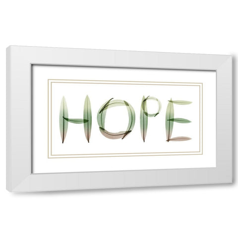 Hope White Modern Wood Framed Art Print with Double Matting by Koetsier, Albert