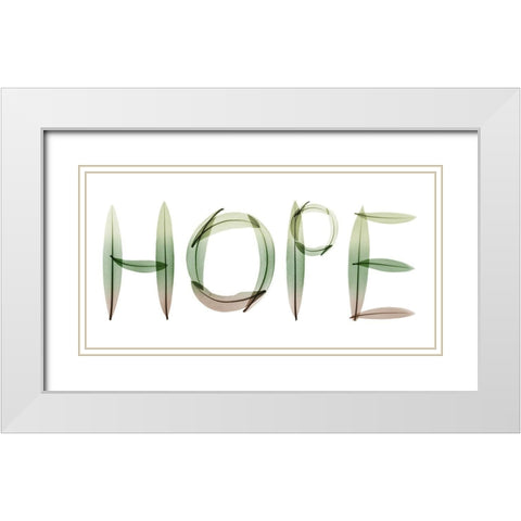 Hope White Modern Wood Framed Art Print with Double Matting by Koetsier, Albert