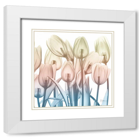 Fantastic Bloom 2 White Modern Wood Framed Art Print with Double Matting by Koetsier, Albert