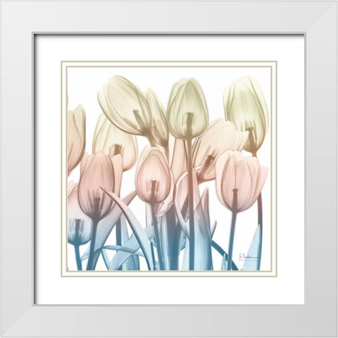 Fantastic Bloom 2 White Modern Wood Framed Art Print with Double Matting by Koetsier, Albert