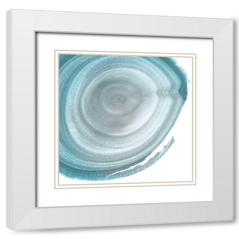 Ombre Mineral Tree White Modern Wood Framed Art Print with Double Matting by Koetsier, Albert