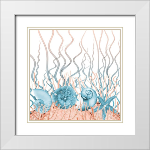 Aquatic Landscape 2 White Modern Wood Framed Art Print with Double Matting by Koetsier, Albert