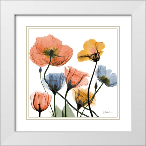 Blissful Garden 3 White Modern Wood Framed Art Print with Double Matting by Koetsier, Albert