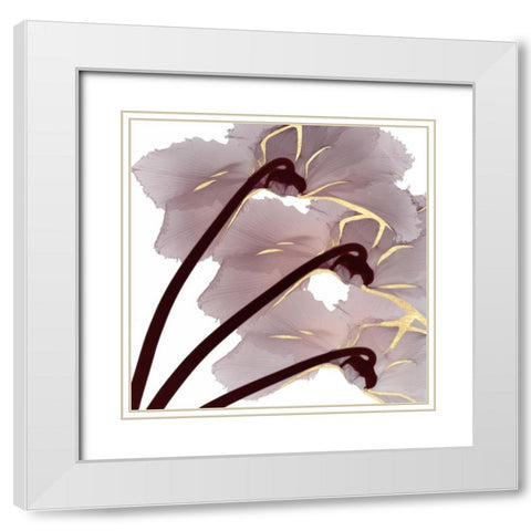 Luscious Bouquet 1 White Modern Wood Framed Art Print with Double Matting by Koetsier, Albert