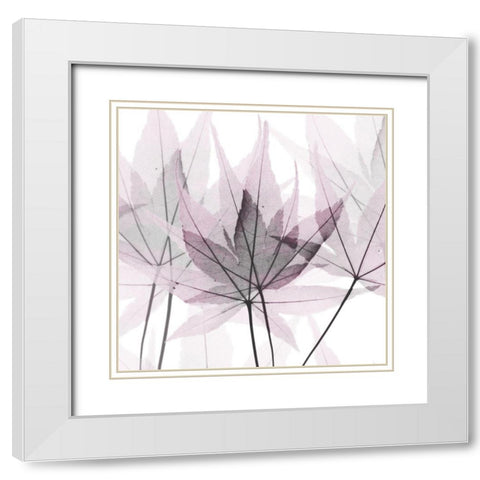 Fascinating Bouquet White Modern Wood Framed Art Print with Double Matting by Koetsier, Albert