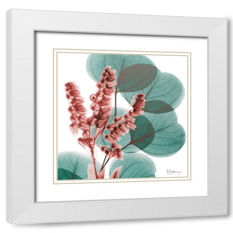 Blushing Lilly Of Eucalyptus 1 White Modern Wood Framed Art Print with Double Matting by Koetsier, Albert