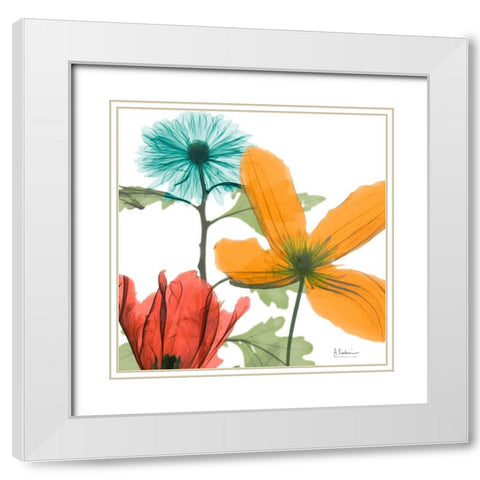 Inspired Bunch 2 White Modern Wood Framed Art Print with Double Matting by Koetsier, Albert