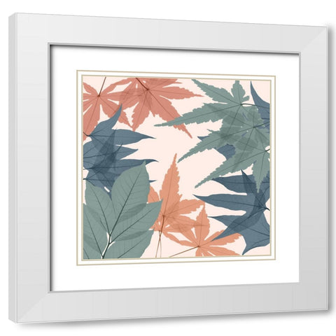 Autumn Jungle White Modern Wood Framed Art Print with Double Matting by Koetsier, Albert