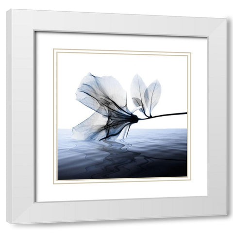 Ocean Scent 1 White Modern Wood Framed Art Print with Double Matting by Koetsier, Albert