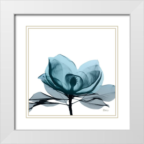 Midnight Magnolia 2 White Modern Wood Framed Art Print with Double Matting by Koetsier, Albert