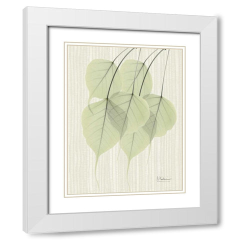 Bo Tree E158 White Modern Wood Framed Art Print with Double Matting by Koetsier, Albert