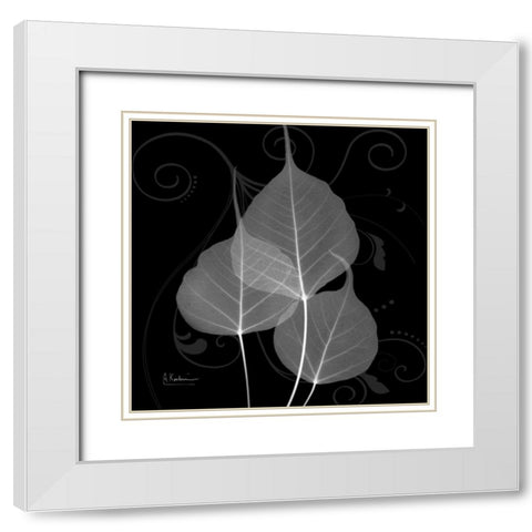 Bo Tree E158 White Modern Wood Framed Art Print with Double Matting by Koetsier, Albert