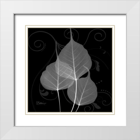 Bo Tree E158 White Modern Wood Framed Art Print with Double Matting by Koetsier, Albert