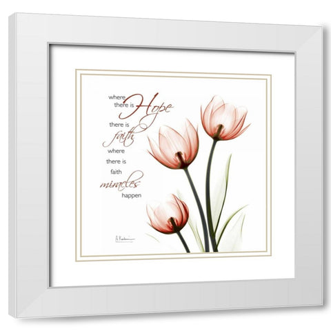 Where there is hope White Modern Wood Framed Art Print with Double Matting by Koetsier, Albert